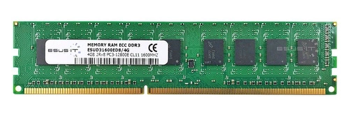 Arbeitspeicher 1x 4GB ESUS IT ECC UNBUFFERED DDR3 2Rx8 1600MHz PC3-12800 UDIMM | ESUD31600ED8/4G