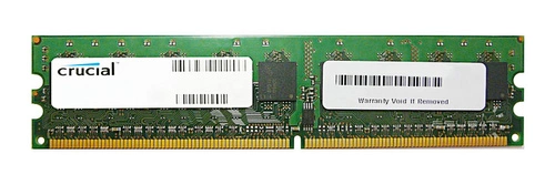Arbeitspeicher 1x 4GB Crucial ECC REGISTERED DDR2  800MHz PC2-6400 RDIMM | CT51272AB80E.36FQH