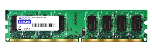 Arbeitspeicher 1x 1GB GoodRAM ECC UNBUFFERED DDR2  800MHz PC2-6400 UDIMM | W-MEM80E21G