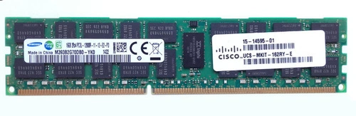 Arbeitsspeicher 1x 16GB Cisco UCS & DMS DDR3 1600MHz ECC REGISTERED DIMM | UCS-MKIT-162RY-E 