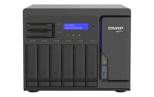 NAS-Server QNAP TS-h886-D1602-8G 8x SSD | HDD SATA 8GB RAM