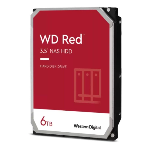 Festplatte Western Digital  RED 3.5'' HDD 6TB 5400RPM SATA 6Gb/s 256MB | WD60EFPX