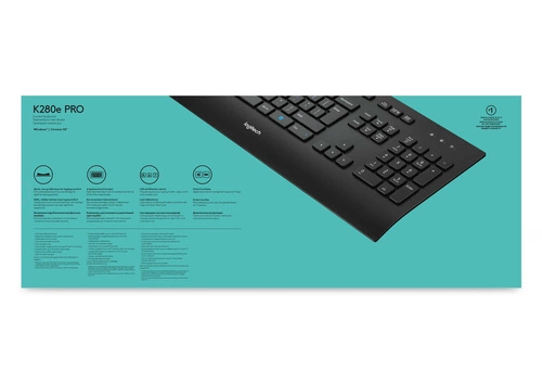 Verkabelt tastatur Logitech K280E Pro f/ Business QWERTY