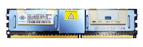 Arbeitspeicher 1x 2GB Nanya ECC FULLY BUFFERED DDR2 667MHz PC2-5300 FBDIMM | NT4GTT72U4PB1UN-3C