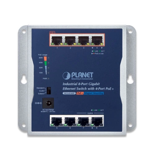Schalter Planet WGS-814HP 8x 1Gb 60 W PoE+