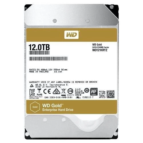Festplatte Western Digital GOLD 3.5'' HDD 12TB 7200RPM SATA 6Gb/s 256MB | WD121KRYZ