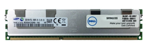 Arbeitsspeicher 1x 32GB DELL PowerEdge & Precision Workstation DDR3 1333MHz ECC REGISTERED DIMM | SNP0R45JC/32G 