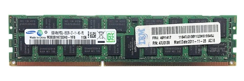 Arbeitspeicher 1x 8GB Samsung ECC REGISTERED DDR3 1066MHz PC3-8500 RDIMM | M393B1K73DH0-YF8