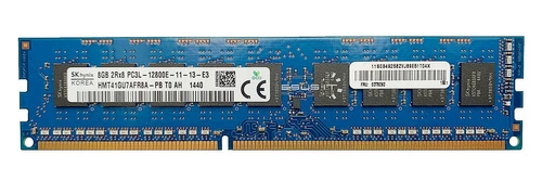 Arbeitspeicher 1x 8GB Hynix ECC UNBUFFERED DDR3 2Rx8 1600MHz PC3-12800 UDIMM | HMT41GU7AFR8A-PB