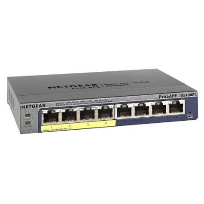 Switch Netgear GS108PE-300EUS | 192 kB | 16 Gb/s | 8x Ethernet Anschluss