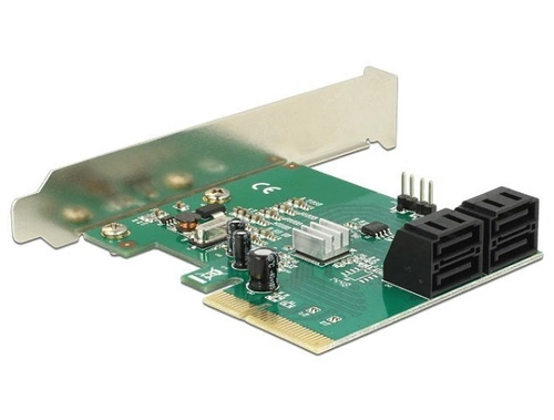 Delock PCI Express Karte  Hybrid 4 x intern SATA 6 Gb/s RAID 0,1,10