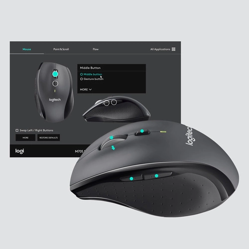 Drahtlos Maus Logitech Customizable Mouse M705 910-006034