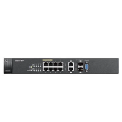 Switch Zyxel GS2210-8HP-EU0101F 8x RJ-45 10/100/1000 Mbps 2x RJ-45/SFP 180 W PoE+