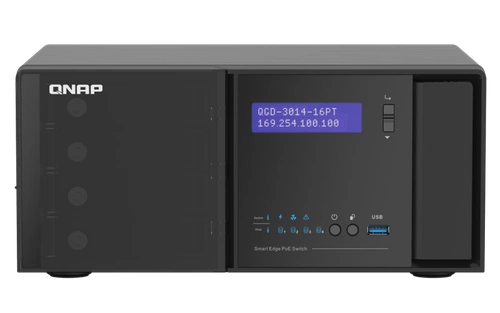 Schalter QNAP QGD-3014-16PT-8G 14x 1Gb 2x RJ-45/SFP+ 140 W PoE+