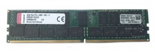 Arbeitspeicher 1x 32GB Kingston ECC REGISTERED DDR4 2Rx4 2400MHz PC4-19200 RDIMM | KVR24R17D4/32I