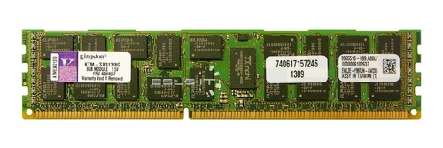 Arbeitspeicher 1x 8GB Kingston ECC REGISTERED DDR3 2Rx4 1333MHz PC3-10600 RDIMM | KTM-SX313/8G