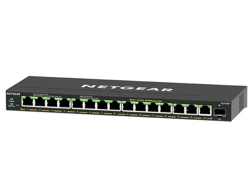 Schalter Netgear GS316EP-100PES 15x 1Gb 1x SFP 180 W PoE+