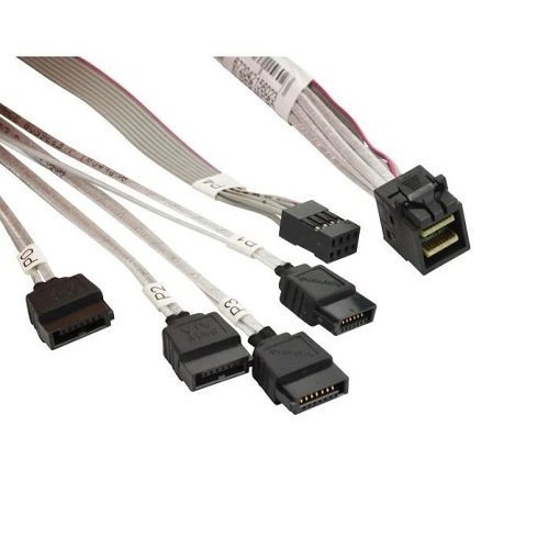 Supermicro Kabel Mini SAS HD | 4x SATA 50/50cm | CBL-SAST-0616