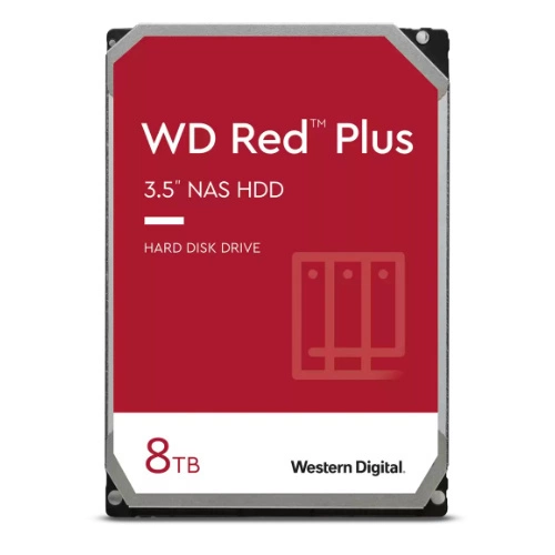 Festplatte Western Digital  RED PLUS 3.5'' HDD 8TB 5400RPM SATA 6Gb/s 256MB | WD80EFZZ