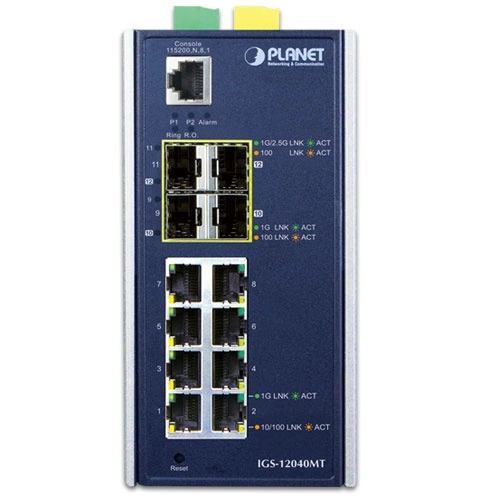 Schalter Planet IGS-12040MT 8x 1Gb 4x SFP