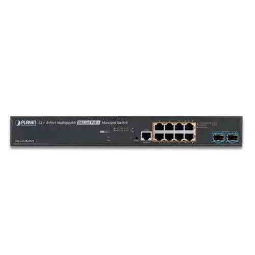 Schalter Planet MGS-5220-8P2X 8x 1Gb 2x SFP+ 200 W PoE+