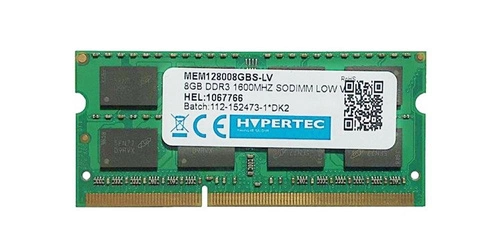 Arbeitspeicher 1x 8GB HYPERTEC SO-DIMM DDR3 1600MHz PC3-12800 | MEM128008GBS-LV