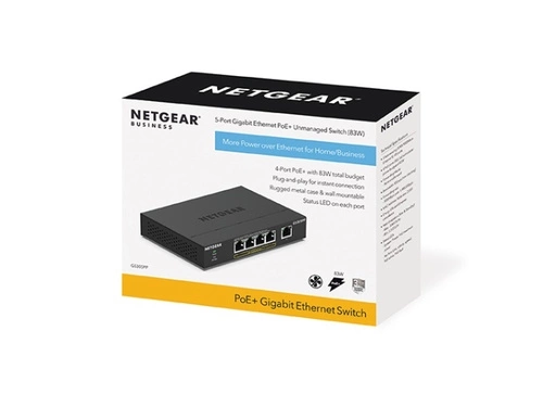 Schalter Netgear GS305PP-300EUS 5x 1Gb 83 W PoE+
