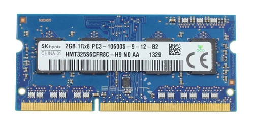 Arbeitspeicher 1x 2GB Hynix SO-DIMM DDR3 1333MHz PC3-10600 | HMT325S6CFR8C-H9
