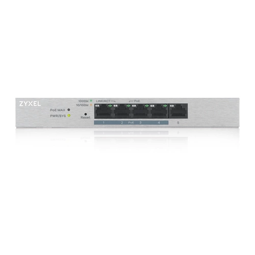 Schalter Zyxel GS1200-5HPV2-EU0101F 5x 1Gb 60W PoE+