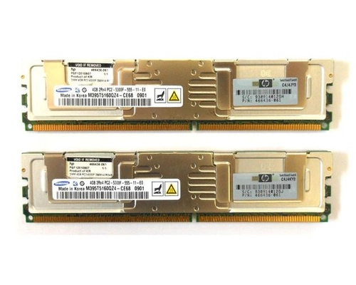 Arbeitsspeicher 2x 4GB HP Proliant & Workstation DDR2 667MHz ECC FULLY BUFFERED DIMM | 397415-B21 