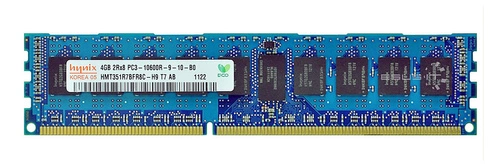 Arbeitspeicher 1x 4GB Hynix ECC REGISTERED DDR3  1333MHz PC3-10600 RDIMM | HMT351R7BFR8C-H9