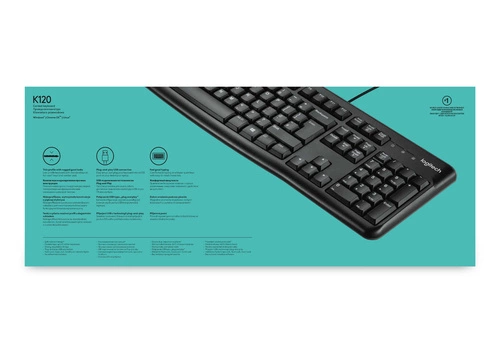 Verkabelt tastatur Logitech Keyboard K120 for Business QWERTY