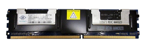 Arbeitspeicher 1x 2GB Nanya ECC FULLY BUFFERED DDR2 667MHz PC2-5300 FBDIMM | NT2GT72U4NB1BN-3C
