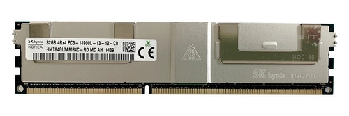 Arbeitspeicher 1x 32GB Hynix ECC LOAD REDUCED DDR3  1866MHz PC3-14900 LRDIMM | HMT84GL7BMR4C-RD