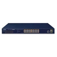 Schalter Planet GS-4210-16P2S 16x 1Gb 2x RJ-45/SFP 220 W PoE+