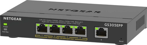 Schalter Netgear GS305EPP-100PES 5x 1Gb 120 W PoE+