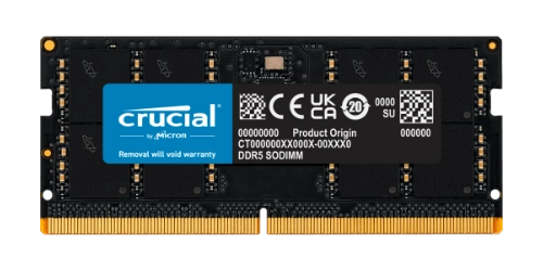 Arbeitspeicher 1x 32GB Crucial SO-DIMM DDR5 4800MHz PC5-38400 | CT32G48C40S5