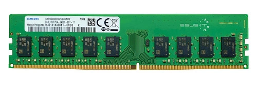 Arbeitspeicher 1x 8GB Samsung ECC UNBUFFERED DDR4 1Rx8 2400MHz PC4-19200 UDIMM | M391A1K43BB1-CRC