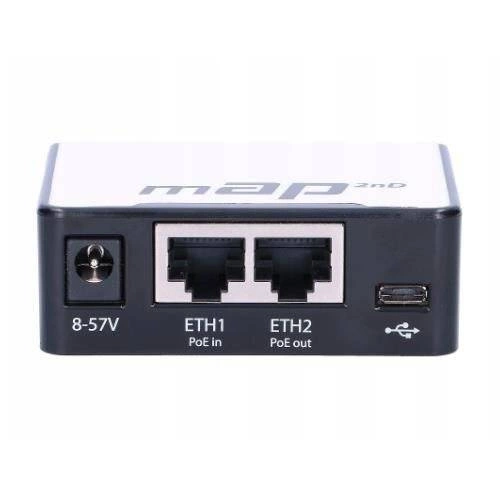 Zugangspunkt Mikrotik RBmAP2nD 2,4 GHz | 5 GHz 300 Mbps 802.3af PoE | 802.3at PoE+ 802.11 b/g/n
