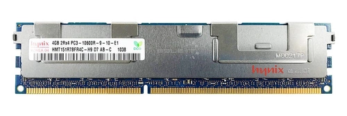 Arbeitspeicher 1x 4GB Hynix ECC REGISTERED DDR3  1333MHz PC3-10600 RDIMM | HMT151R7BFR4C-H9