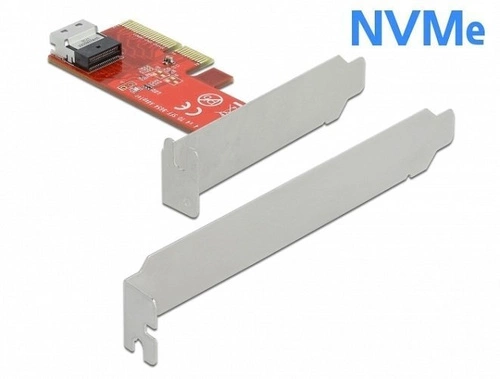Delock Karte PCI Express x4 1x SFF-8654 4i NVMe | 90483