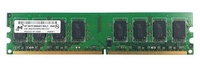 Arbeitspeicher 1x 2GB Micron NON-ECC UNBUFFERED DDR2 800MHz PC2-6400 UDIMM | MT16HTF25664AY-800