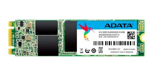 ADATA SU800 512GB M.2 SATA 6Gbps  | ASU800NS38-512GT-C