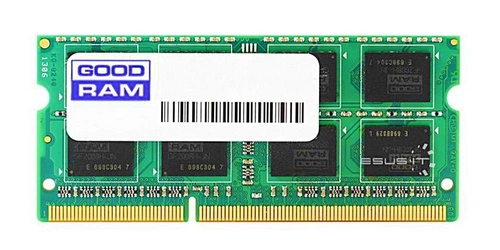 Arbeitspeicher 1x 2GB GoodRAM SO-DIMM DDR3 1333MHz PC3-10600 | W-MEM1066S38/2G