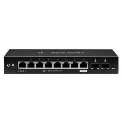 Switch Ubiquiti ES‑10X 8x 10/100/1000 2x SFP Max. Passive PoE Wattage per Port 15W, 24V Passive PoE Voltage Range 24V