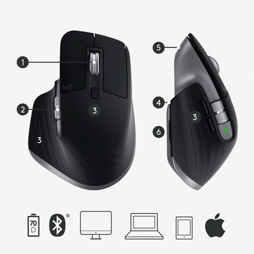 Drahtlos Maus Logitech MX Master 3 f/ Mac 910-005696
