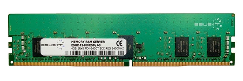 Arbeitspeicher 1x 4GB ESUS IT ECC REGISTERED DDR4 1Rx8 2400MHz PC4-19200 RDIMM | ESUD42400RS8/4G