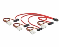 Delock Kabel (83059) mini SAS SFF-8087 | 4 x SAS SFF-8482 + Power 0,5m. | 83059