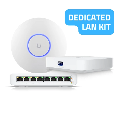 Ubiquiti-Kit für den Aufbau eines LANs mit 15-30 Benutzern