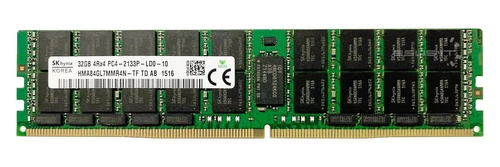 Arbeitspeicher 1x 32GB Hynix ECC LOAD REDUCED DDR4  2133MHz PC4-17000 LRDIMM | HMA84GL7MMR4N-TF